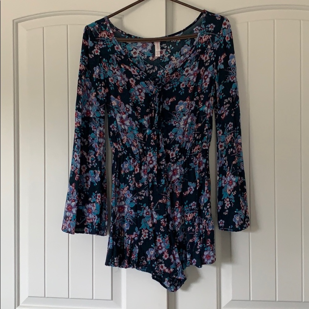 Floral pattern romper